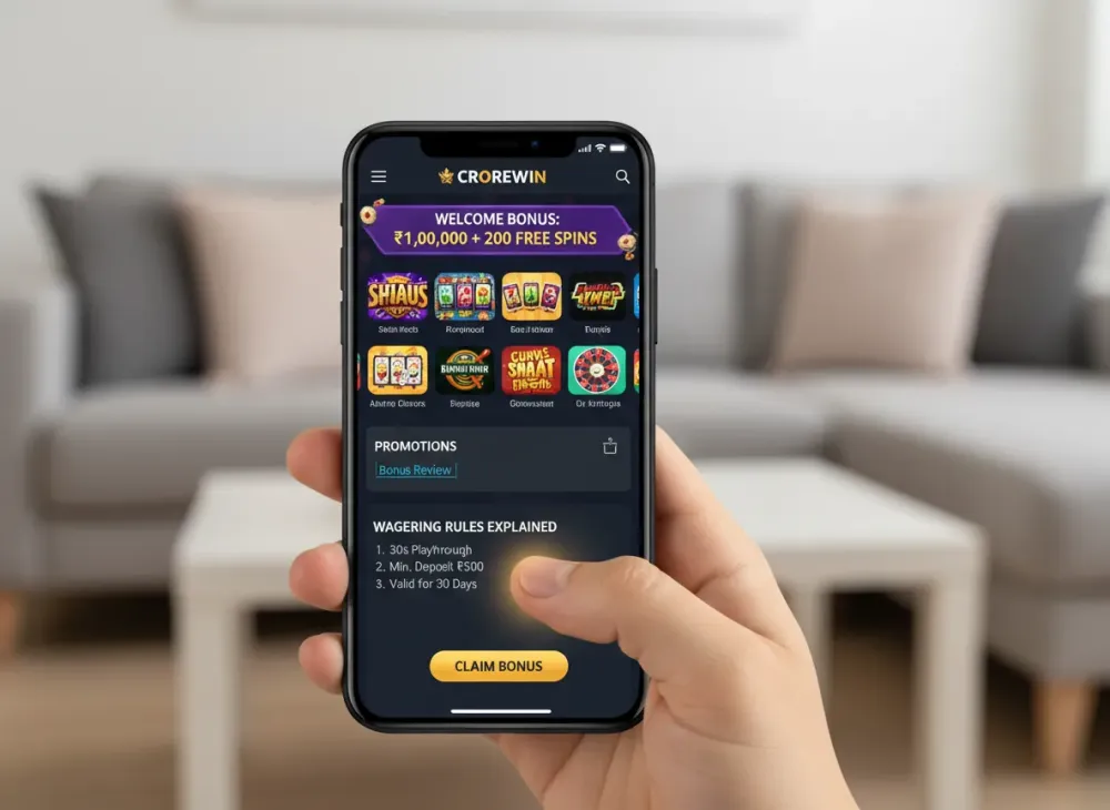 Crorewin bonus review and wagering rules explained