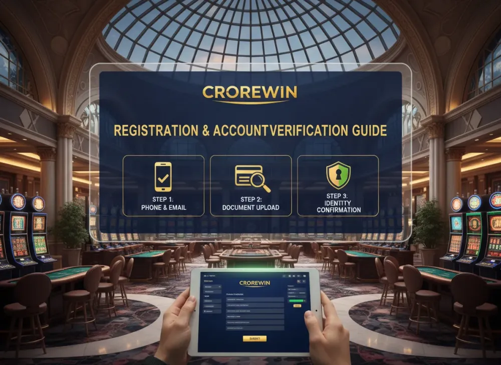 Crorewin registration guide for account verification